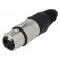 Plug | XLR | female | PIN: 3 | straight | for cable | soldering | 16A фото 1