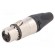 Plug | XLR | female | PIN: 3 | straight | EMC/EMI | for cable | soldering image 1