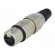 Plug | XLR | female | PIN: 5 | straight | for cable | soldering | 50V | 7.5A image 1