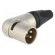 Plug | XLR | male | PIN: 3 | angled 90° | swivel | for cable | soldering image 1