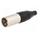 Plug | XLR | male | PIN: 3 | straight | for cable | soldering | 133V | 15A image 1