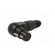 Plug | XLR | female | PIN: 3 | angled 90° | for cable | soldering | black paveikslėlis 8