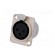 Socket | XLR | female | PIN: 3 | flange (2 holes),for panel mounting image 2