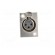 Socket | XLR | female | PIN: 3 | with push button | soldering | silver paveikslėlis 9