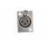 Socket | XLR | female | PIN: 3 | with push button | soldering | silver image 9