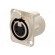 Socket | XLR | female | PIN: 5 | flange (2 holes),for panel mounting image 1
