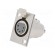 Socket | XLR | female | PIN: 5 | with push button | soldering | silver image 1