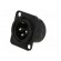 Socket | XLR | male | PIN: 3 | flange (2 holes),for panel mounting image 7