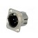 Socket | XLR | male | PIN: 3 | straight | soldering | silver plated | 50V фото 2