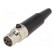 Plug | XLR mini | female | PIN: 5 | for cable | soldering | 4A | 0.5mm2 image 1