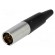 Plug | XLR mini | male | PIN: 3 | for cable | soldering | 5A | 0.5mm2 | 3.5mm image 2