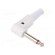 Plug | Jack 6,3mm | male | mono | ways: 2 | angled 90° | for cable | white фото 1