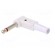 Plug | Jack 6,3mm | male | mono | ways: 2 | angled 90° | for cable | white фото 4