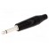 Plug | Jack 6,3mm | male | mono | ways: 2 | straight | for cable | black image 4