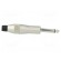 Plug | Jack 6,35mm | male | mono | straight | for cable | soldering | grey фото 7