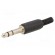 Plug | Jack 6,3mm | male | stereo | with strain relief | straight image 1