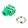 Socket | Jack 3,5mm | female | mono | ways: 2 | angled 90° | THT | green | S6 image 1