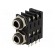 Socket | Jack 6,3mm | female | double,stereo,with triple switch image 1