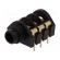 Socket | Jack 6,35mm | female | stereo | angled 90° | THT | gold-plated image 1
