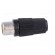 Plug | RCA | female | straight | soldering | black | for cable image 3