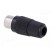 Plug | RCA | female | straight | soldering | black | for cable image 4