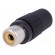 Plug | RCA | female | straight | soldering | black | for cable image 1