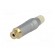 Plug | RCA | female | straight | soldering | grey | gold-plated | 3÷7mm image 2
