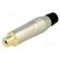 Plug | RCA | female | straight | soldering | grey | gold-plated | 3÷7mm image 1