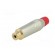 Plug | RCA | female | straight | soldering | grey | gold-plated | 3÷7mm image 2