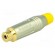 Plug | RCA | female | straight | soldering | grey | gold-plated | 3÷7mm image 1