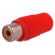 Plug | RCA | female | straight | soldering | red | for cable image 1