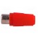 Plug | RCA | female | straight | soldering | red | for cable image 3