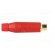 Plug | RCA | female | straight | soldering | red | gold-plated | for cable image 7