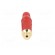 Plug | RCA | female | straight | soldering | red | gold-plated | for cable image 9