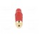 Plug | RCA | female | straight | soldering | red | gold-plated | for cable фото 9