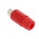 Plug | RCA | female | straight | soldering | red | nickel plated image 4