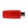 Plug | RCA | female | straight | soldering | red | nickel plated paveikslėlis 7