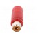 Plug | RCA | female | straight | soldering | red | nickel plated фото 9