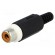 Plug | RCA | female | with strain relief | straight | soldering фото 1