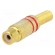 Plug | RCA | female | with strain relief | straight | soldering | 5mm image 1