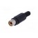 Plug | RCA | female | with strain relief | straight | soldering | black image 2