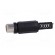 Plug | RCA | female | with strain relief | straight | soldering | black image 3