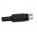 Plug | RCA | female | with strain relief | straight | soldering | black image 7