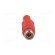 Plug | RCA | female | with strain relief | straight | soldering | red image 9