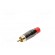 Plug | RCA | male | short | straight | soldering | black | gold-plated image 2
