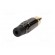 Plug | RCA | male | short | straight | soldering | black | gold-plated image 6