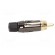 Plug | RCA | male | short | straight | soldering | black | gold-plated image 7