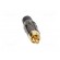 Plug | RCA | male | short | straight | soldering | black | gold-plated paveikslėlis 9