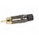 Plug | RCA | male | short | straight | soldering | black | gold-plated image 3