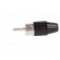Plug | RCA | male | straight | soldered | black | brass | for cable image 3